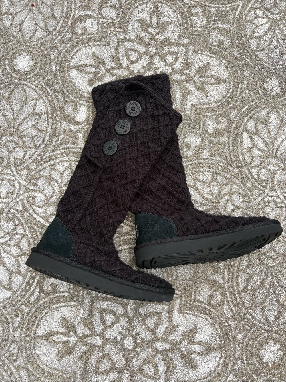 Ugg classic Cardi cabled knit tall boots